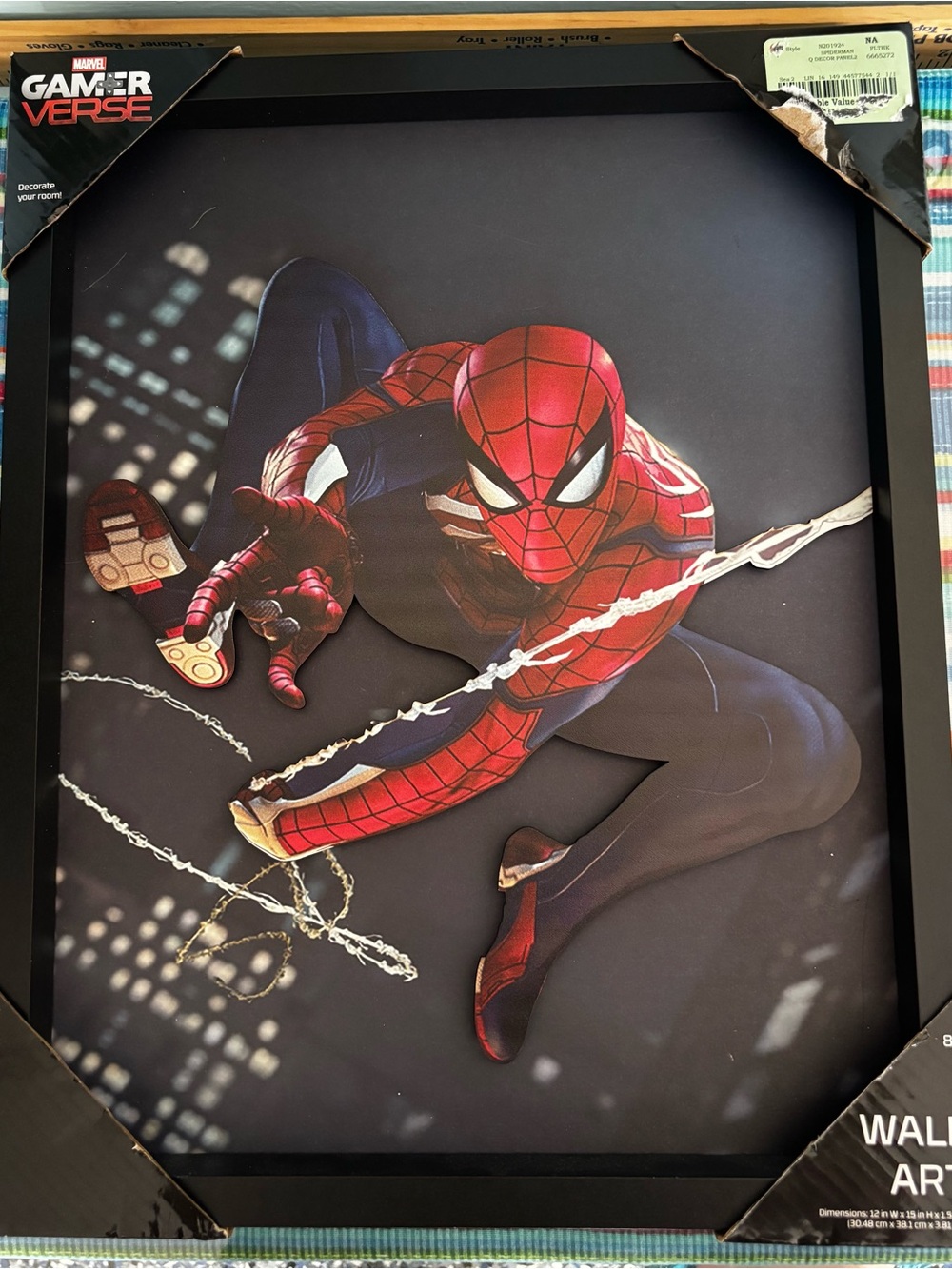 Marvel GamerVerse Graphic Print Spider-Man New.